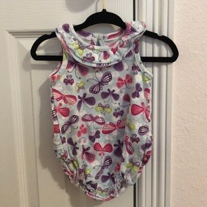 Zutano baby girls cotton ruffle romper